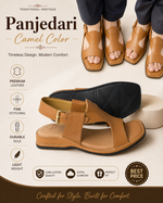 Panjedari Camel Leather Sandals