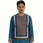 Sky Blue light with Brown white chest and wrist designs