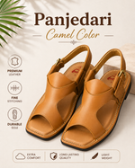 Panjedari Camel Leather Sandals